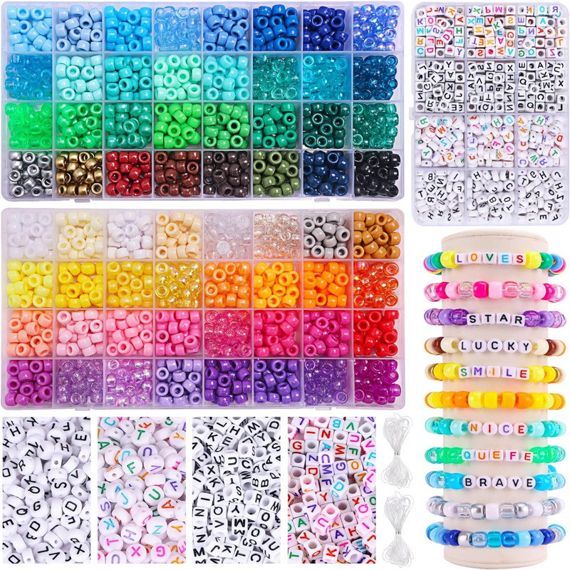 32-compartment double box, 12-compartment letter beads