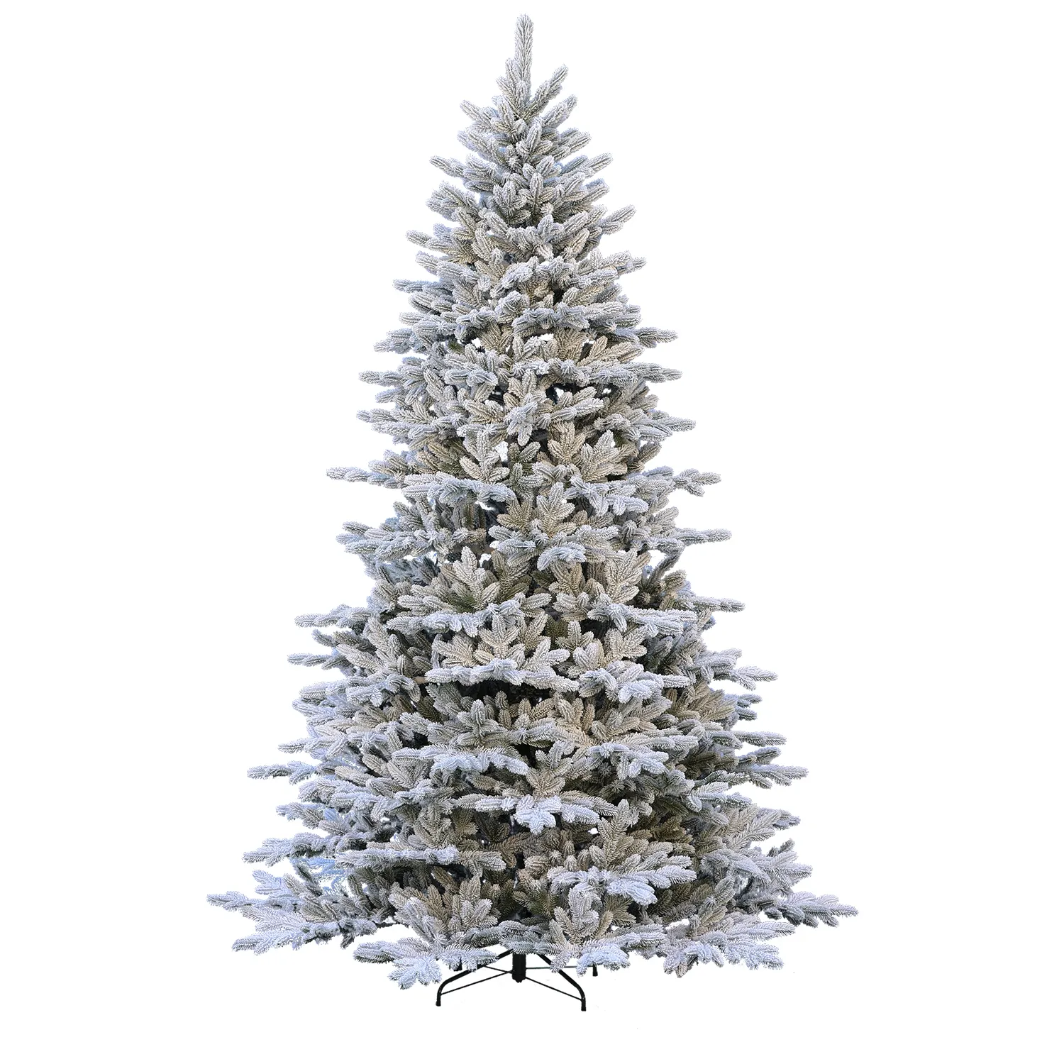 Árbol de Navidad Artificial de nieve mixta PE/PVC de 7 pies con luces LED y efecto nieve 210cm Arbol de Navidad Decoraciones