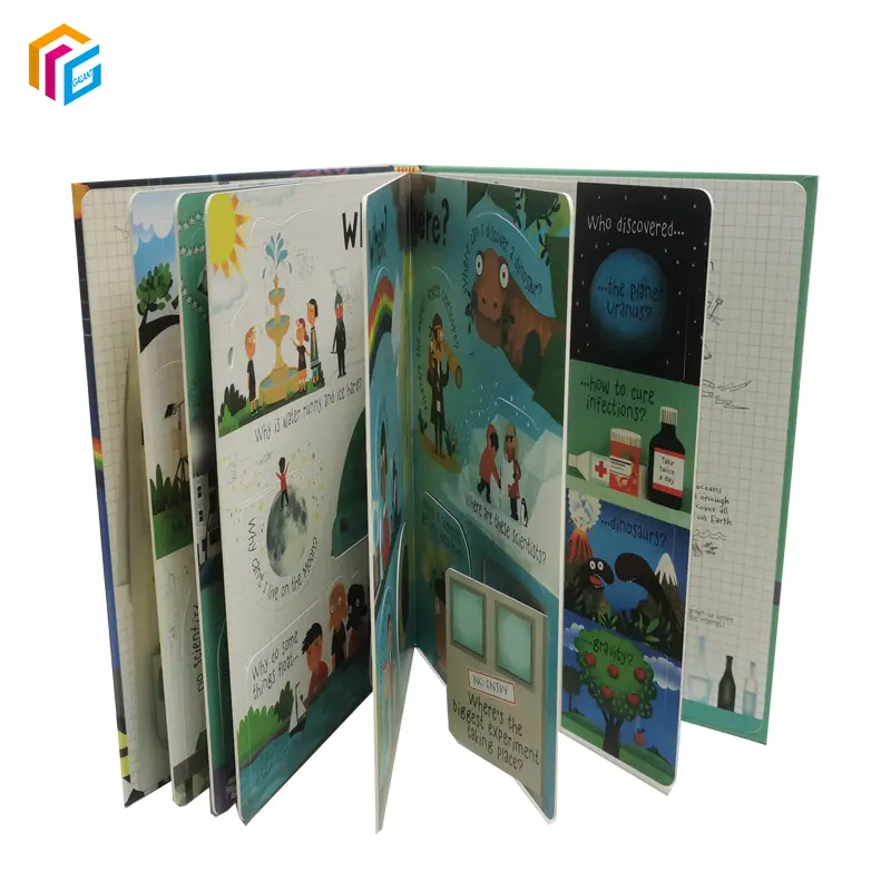 Hard Cover Kinderen Board Boek Afdrukken Service Factory Prijs Ronde Hoek Custom Lezen Boeken Voor Kinderen