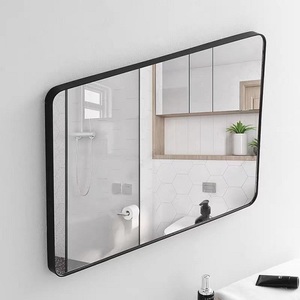 中国工厂现代浴室镜金属框架壁挂式铝镜 - Product Image 1