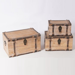 High Quality Genuine Leather Heavy Duty Strong Canvas Hard Box <strong>Trunk</strong> for Easy to Travel and Storage Many Sumptuous Things - Product Image 5
