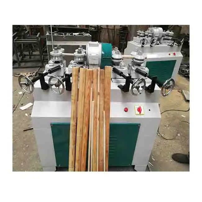 स्वचालित झाड़ू संभाल बनाने की मशीन चीन से लकड़ी दौर रॉड छड़ी मशीन woodworking मशीनरी