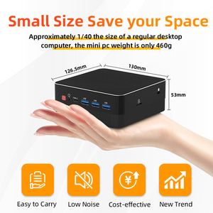 AMD มินิพีซี5500U R5 7 5700U 4800ชั่วโมง2 * DDR4 NVMe SSD 4K HTPC WiFi BT Barebone Desktop PC - Product Image 5
