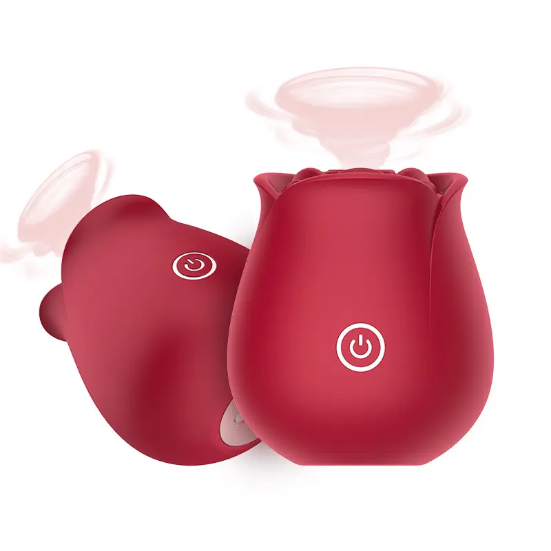 Fabrik Großhandel Geschenk Rose Vibrator USB Aufladen Rose Toy Clitoris G-Punkt Klitoris Saugen Vibrator für Frauen