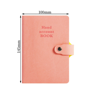 Custom Logo <strong>Pattern</strong> <strong>Embossed</strong> Journal A6 Account Book Leather Recycle Paper Office <strong>Small</strong> Diary <strong>Notebook</strong> - Product Image 3