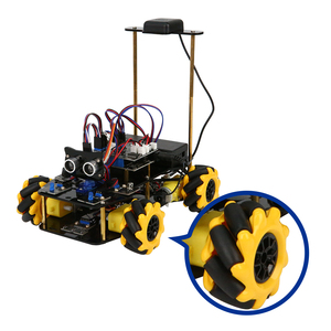 ACEBOTT Kit de Coche Robot 4WD con Sensor Ultrasónico GPS, Programación ESP32 para Niños, Kits de Robótica