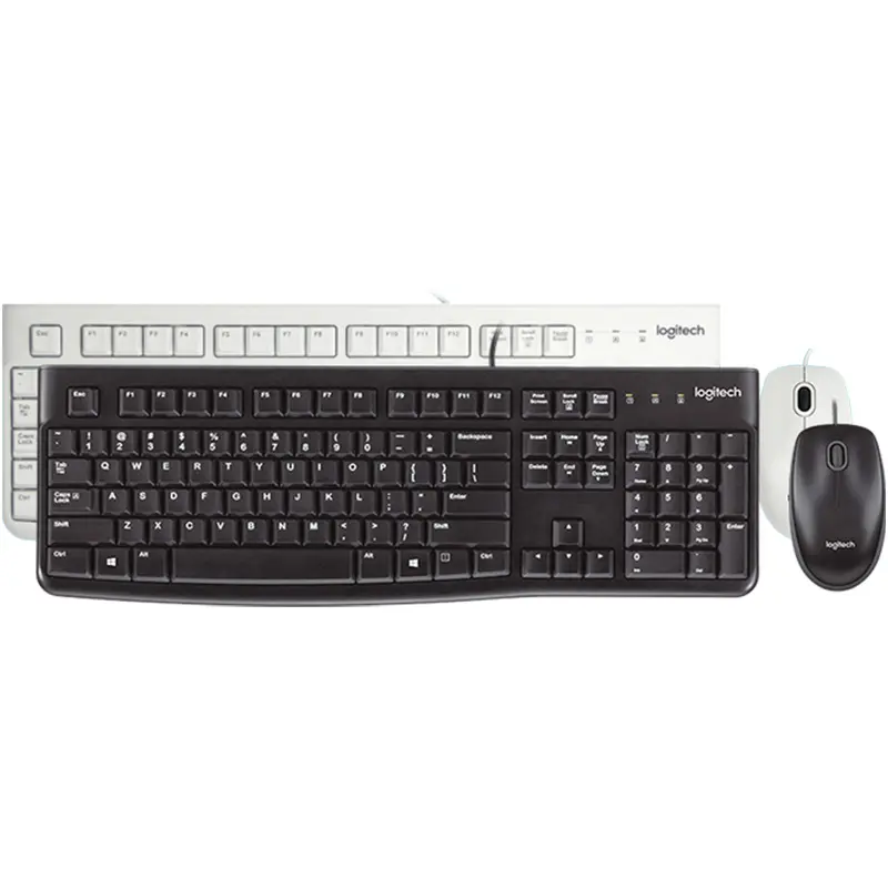 Logitech MK120 wired classic mouse and keyboard set splash-proof design