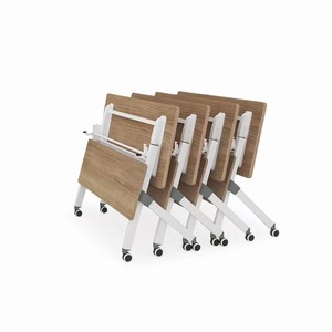 折叠会议桌家庭活动学习课桌椅多功能组合电脑实训室桌 - Product Image 2