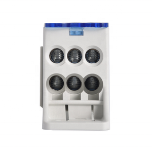 Conector de cable eléctrico de carril Din, tornillo de 125A, fácil fijación, bloques de terminales de distribución montados en riel con CE - Product Image 1