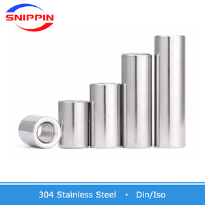 M2 M2.5 <strong>M3</strong> M4 M5 M6 M8 M10-M20 304 Stainless Steel Extend Long Lengthen Round <strong>Coupling</strong> Nut Connector Joint Sleeve Tubular Nut - Product Image 2