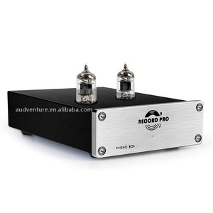 唱机前置放大器RCA输入输出毫米留声机前置放大器，用于转台DC 12v家用音响录音机低噪声前置放大器