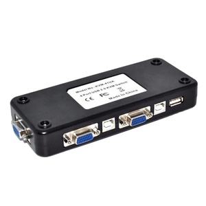 Factory 4 Port <strong>KVM</strong> <strong>Switch</strong> USB 2.0 VGA Splitter 4 in <strong>1</strong> Out Printer Mouse Keyboard Share Switcher 1920*1440 VGA <strong>Switch</strong> Box Adapter