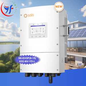 Solis S6-EH3P10K02-NV-YD-Lインバーター10KvaハイブリッドインバーターIp6615Kw6Kwパリスソーラーインバーター、クイック接続プラグ付き