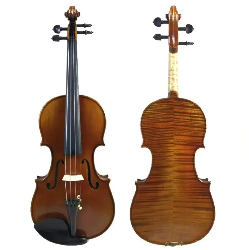 High-grade oil paint violin pattern handmade violin adult playing violin