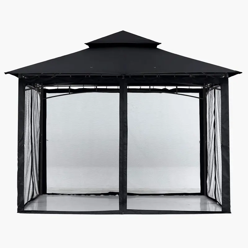 Yüksek kalite toptan açık bahçe Yard 10 'x 10 'Gazebos veranda bahçe çardağı ile sivrisinek ağı