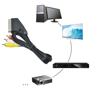 ใหม่เอี่ยม1.8เมตร AV SCART สายเคเบิลวิดีโอแจ็กเก็ตพีวีซีอาร์จีบีทีวีสำหรับ NES พร้อมปลั๊กวิดีโอ - Product Image 4