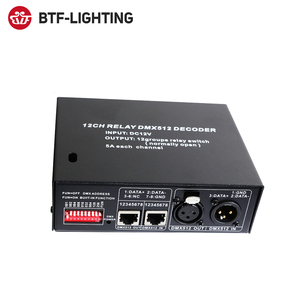 New 12 Group Signal DMX Common Controller AC250V <strong>Output</strong> 10A 12Ch <strong>Dmx512</strong> Relay Switch <strong>Decoder</strong> - Product Image 1