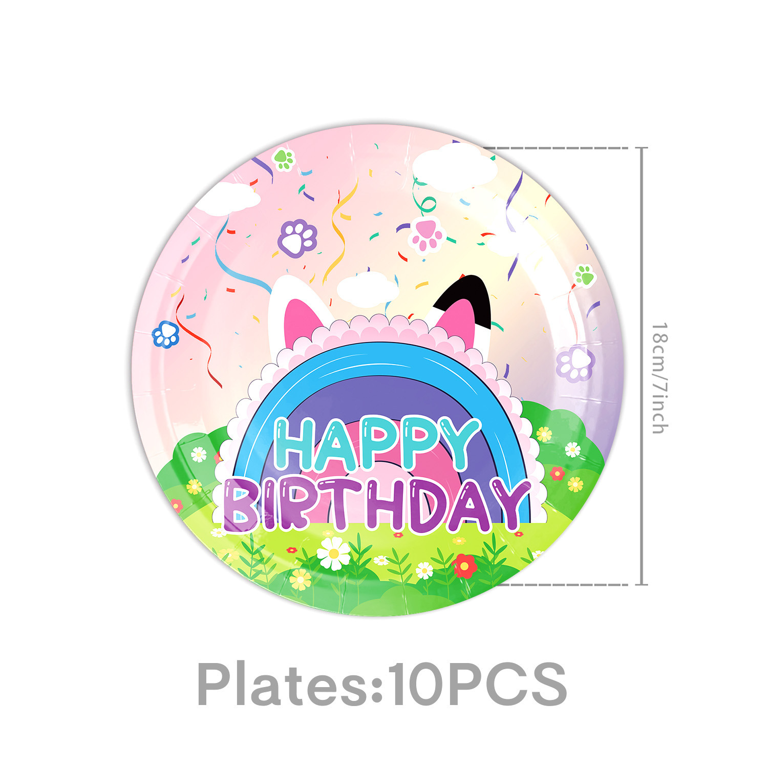 Pink-7 inch plates