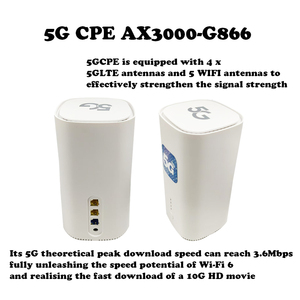 Nsa/SA mtk7981b ax3000 5g CPE <span class=keywords><strong>Router</strong></span> băng tần kép wifi6 Gigabit Ethernet được xây dựng trong tường lửa Sim <span class=keywords><strong>Router</strong></span> - Product Image 5