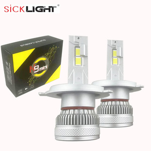 MINI N9自動照明システム100w20000LM二重銅管車LEDランニングライトH4H7H11電球90059006LEDヘッドライト