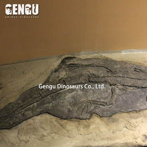 Réplica de dinossauro do fóssil da ciência embutida