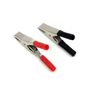 Grampo De Teste De Crocodilo De 15A 75mm Revestido De <strong>Com</strong> Botas De PVC alligator Clips