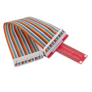 EGBO T Type GPIO Breakout scheda di espansione adattatore con 20cm FC40 40 cavo a nastro piatto per Raspberry Pi 3 2 modello B & B + - Product Image 2