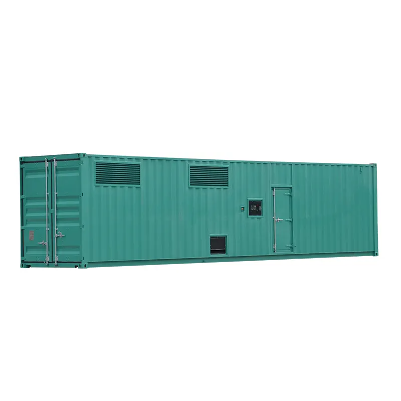 Cách Âm Container Loại 1200kw 1500kva Diesel Máy Phát Điện Đặt Powered By Mitsubishi Động Cơ S12R-PTAA2-C