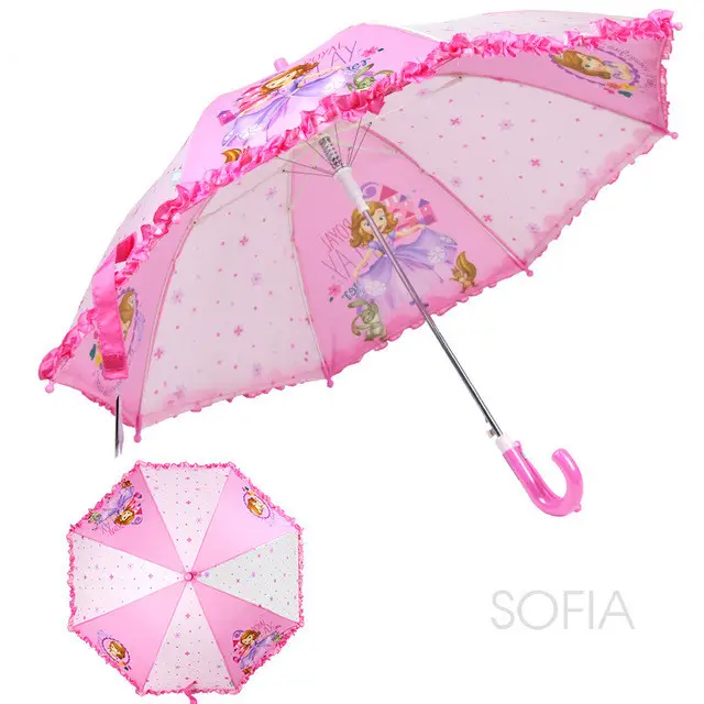 مظلة شفافة الاطفال الكرتون إلسا آن ميكي ميني ماوس ثلاثة أضعاف مظلة الطالب بوي فتاة الكبار واقية من الشمس مظلة أطفال هدية