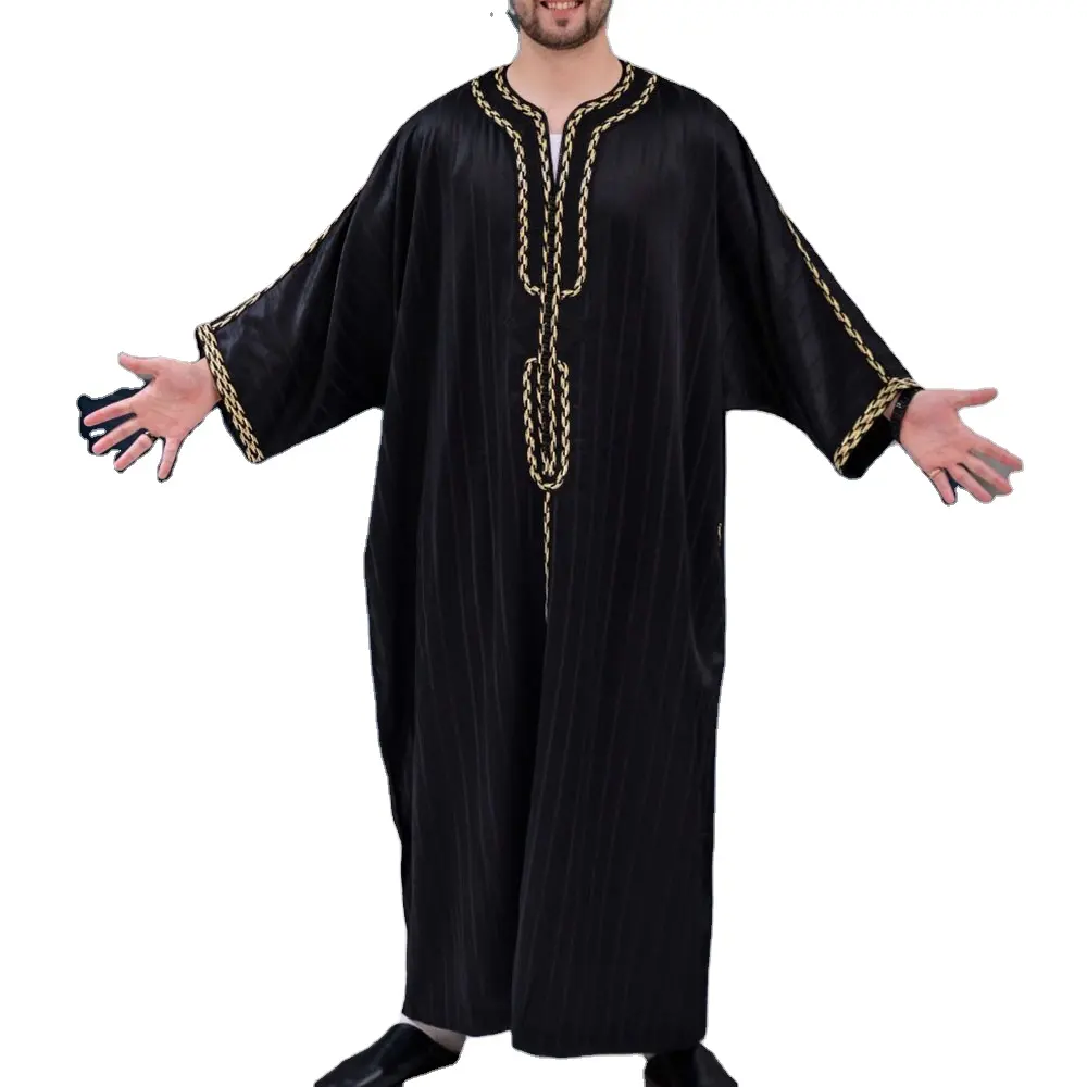 Caftan marocain à la mode, jalabiya de Dubaï, vêtements africains pour hommes, nouvelle collection