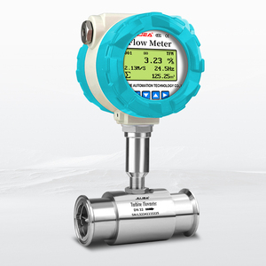 Medidor de flujo de turbina de sujeción con monitor de flujo de agua líquida digital de salida RS485 de alta precisión