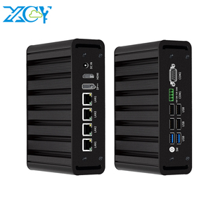 Fansız Mini PC Intel N100 DDR4 RAM 4 2.5G NIC Ethernet LAN RS232 DB9 RS485 Linux güvenlik duvarı yönlendirici endüstriyel bilgisayar - Product Image 1
