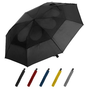 批发定制防风伞双层21 ”折叠伞由内而外伞 - Product Image 2