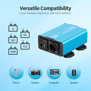 600W純粋な正弦波パワーインバーター | マルチ電圧入力12V/24V/48V DC | ユニバーサル出力110V/240V AC | 車/RV/トラック/ホーム用 - Product Image 6