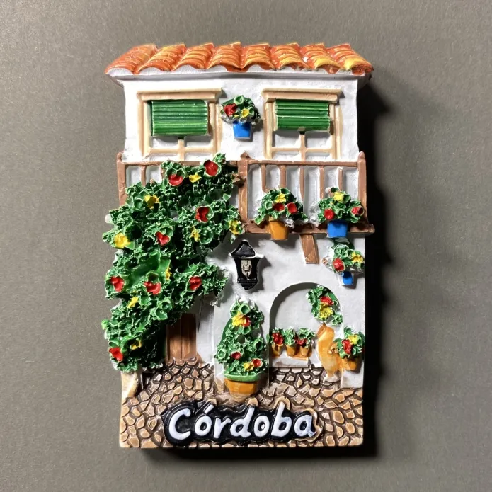 Spain Andalusia Cordoba 3D homestay tourism памятные украшения ремесла магнит на холодильник
