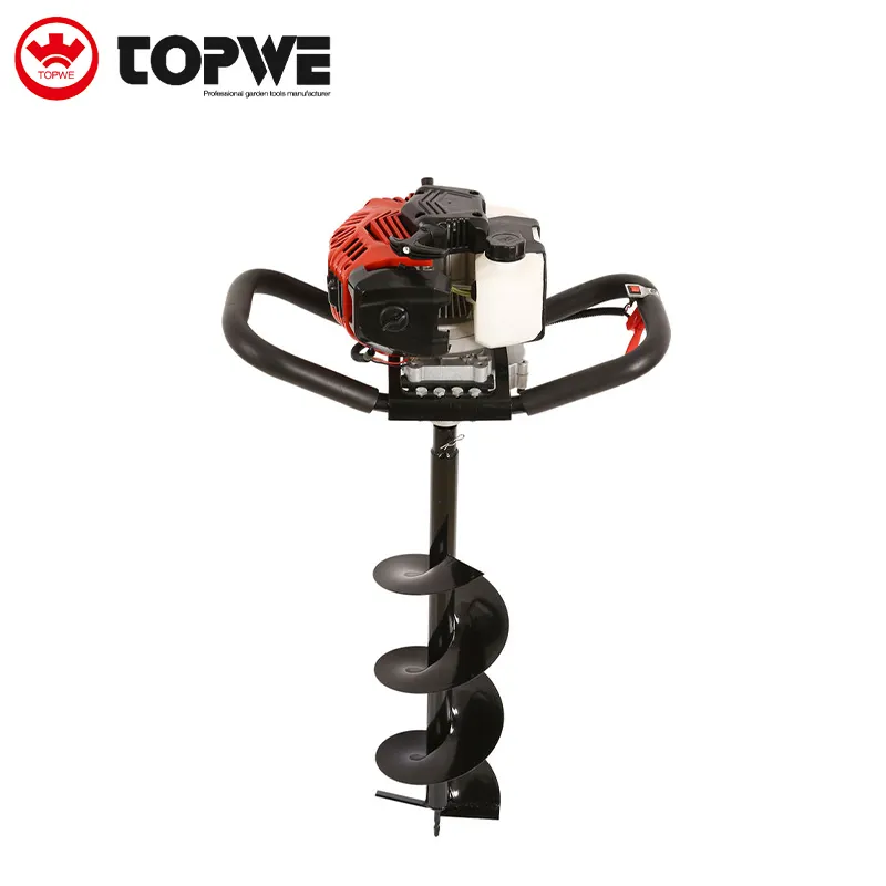 TOPWE Professional Erd bohrer Bohrer Chinese Hole Digger 52cc Baum pflanzung Grab maschinen