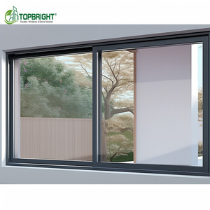 Design moderno in lega di alluminio finestre scorrevoli in acciaio inox rete di apertura orizzontale modello di apertura tenda pieghevole - Product Image 4