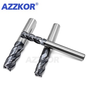 铣刀合金涂层钨钢工具数控机床立铣刀AZZKOR顶铣刀套件铣床工具 - Product Image 4