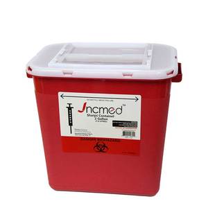 药物塑料容器2加仑尖锐容器壁挂式容器 - Product Image 1