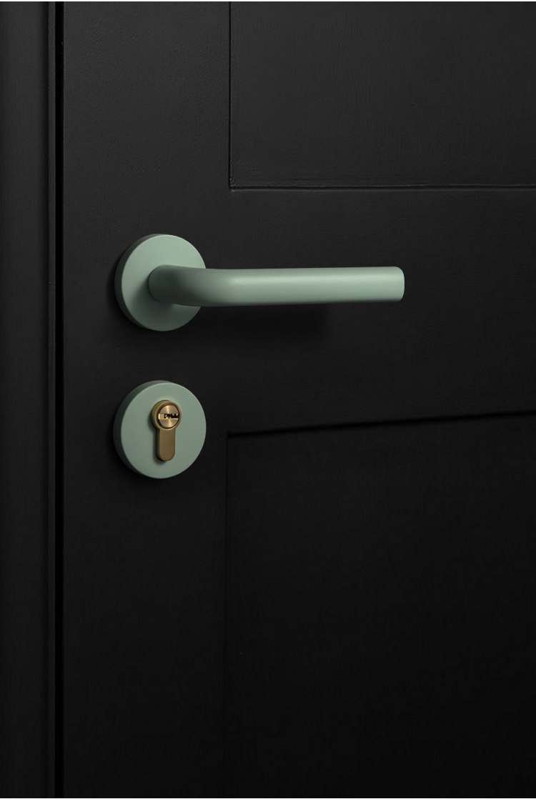 EADER Door handle Morandi pink design door handle fashion minimalist art door handle set
