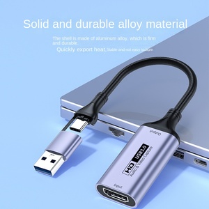 อุปกรณ์บันทึกเกม4K HDMI เป็น USB 3.0/Type-C การ์ดจับภาพสำหรับการสตรีม/สวิตช์/PS3/PS4/YouTube/XBOX/กล้อง/PC/OBS - Product Image 4
