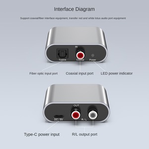 Nuevo convertidor SPDIF analógico óptico de salida RCA dual, adaptadores y conectores de conexión de TV coaxial de audio digital a analógico - Product Image 4