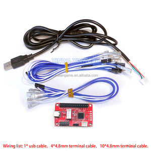 Red PCBA Zero Delay USB Board Circuit Board for PC <strong>PS3</strong> IOS <strong>Raspberry</strong> <strong>Pi</strong> Mame Game DIY Arcade Stick Factory Sale - Product Image 5