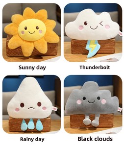 Dễ Thương Phim Hoạt Hình Dự Báo Thời Tiết Búp Bê Mưa Mặt Trời Nụ Cười Những Đám Mây Hình Dạng Đồ Chơi Sang Trọng Keychain Đồ Chơi Món Quà Sinh Nhật Cho Trẻ Em - Product Image 2