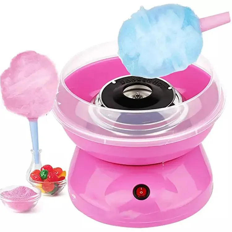 Mini zucchero elettrico automatico del filo interdentale del Marshmallow del CE FCC di uso domestico rosa che fa la macchina dello zucchero filato per i bambini