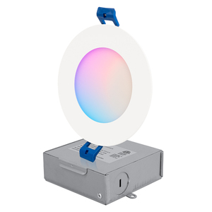 LED 4 inç yuvarlak akıllı gömme ışık, RGB ince Downlight, müzik Syns ve grup kontrolü, ıslak konum, açık Soffits, FCC, FCC anma - Product Image 2