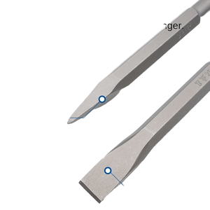 Steel Square Handle Five Pit <strong>Hexagon</strong> K <strong>Hexagon</strong> Tip Flat <strong>Chisel</strong> Electric Hammer 17*280mm - Product Image 3