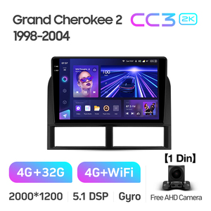 TEYES CC3 2K DVD Player Do Carro Para Jeep Grand Cherokee 2 1998-2004 9 Polegada Auto Eletrônica Android Rádio Do Carro DVD Player