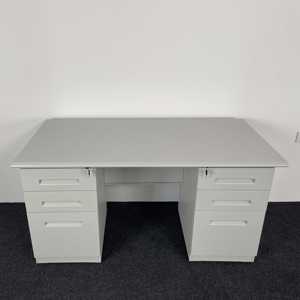 Wholesale Modern Home Office Desk Executive Student <strong>Computer</strong> Table with Drawer Storage Metal Design - Product Image 4