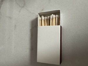 Güvenlik küçük kutu otel ev renkli lüks mum maçları için Logo özel kutu sopa ile eşleşir - Product Image 5
